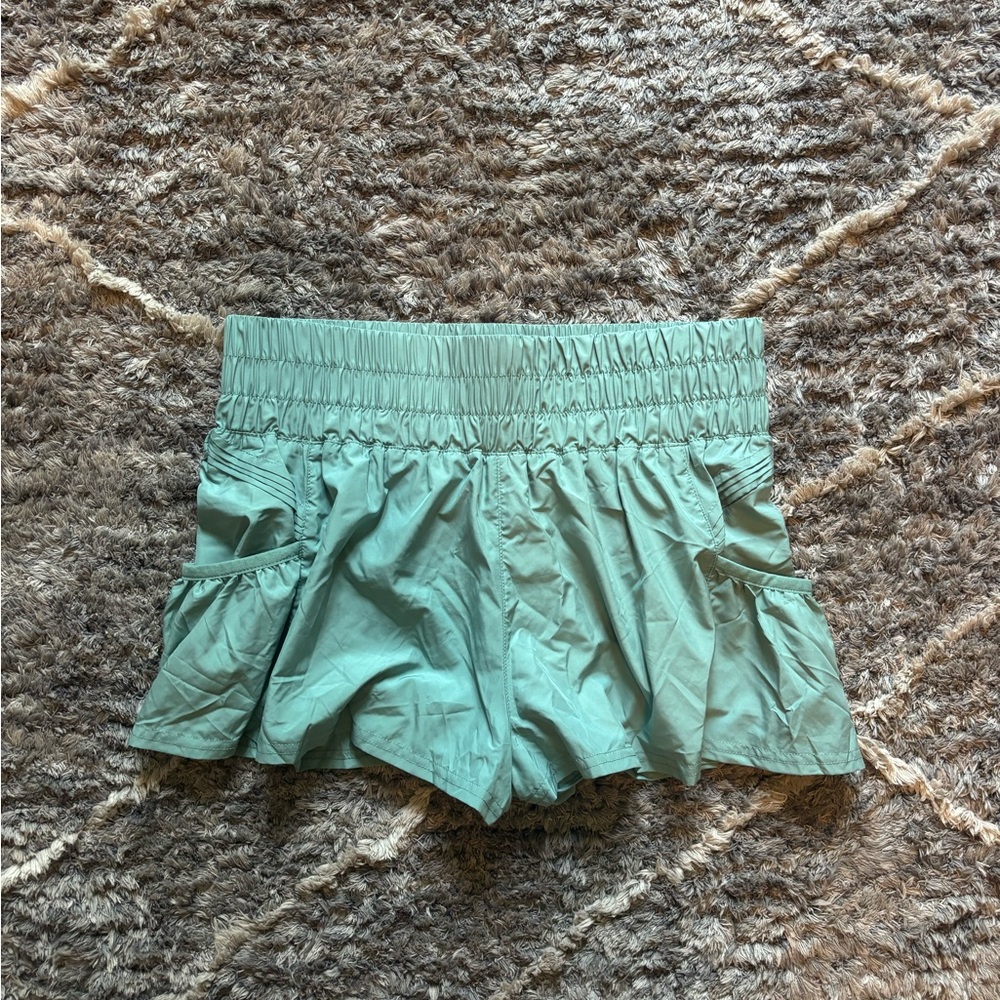 Free people blue-green shorts